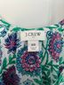 J.Crew Floral Stripes Multi Color Swimsuit Cover Up Size XS - photo 5