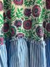 J.Crew Floral Stripes Multi Color Swimsuit Cover Up Size XS - photo 3