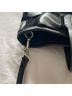 Zara Solid Black Tote One size - photo 12
