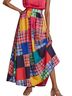 Maeve 100% Polyester 100% Viscose Print Pink Yellow Blue Green Black Casual Skirt Size S - photo 2