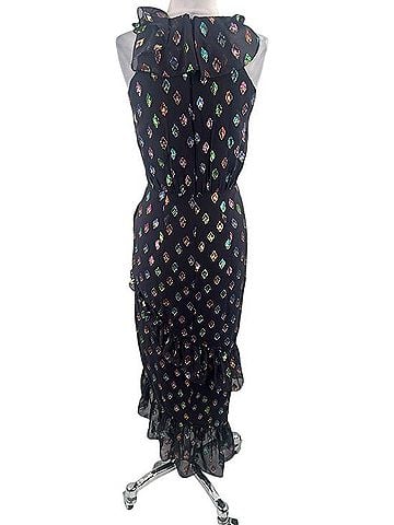 Saloni silk lurex metallic maxi dress Cocktail Dress (view 2)