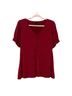 Torrid Solid Red Short Sleeve Blouse Size L - photo 1