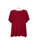Torrid Solid Red Short Sleeve Blouse Size L - photo 2