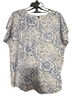 123 Floral Blue White T-Shirt One size - photo 1