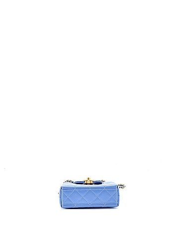 Chanel Kelly Top Handle Shopping Bag Quilted Shiny Aged Calfskin Nano (view 2)