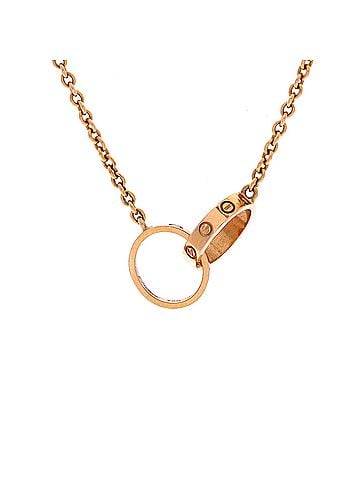 Cartier Love Interlocking Necklace 18K Rose Gold (view 1)