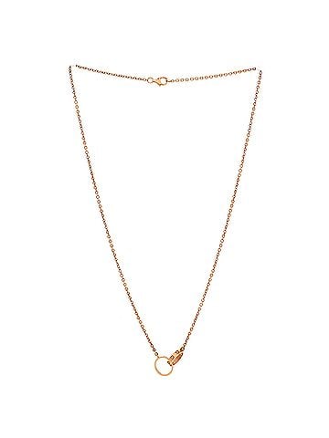 Cartier Love Interlocking Necklace 18K Rose Gold (view 2)
