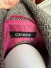 Guess 40% Wool 30% Polyester 30% Acrylic 100% Polyester Houndstooth Gray Coat Size M - photo 3