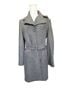 Guess 40% Wool 30% Polyester 30% Acrylic 100% Polyester Houndstooth Gray Coat Size M - photo 1