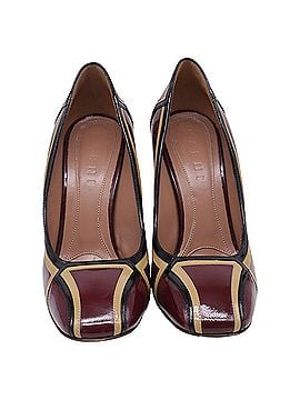 MARNI Marni Two Tone Pumps in Burgundy Leather (view 2)