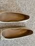 Stuart Weitzman 100% Leather Tan Ivory Flats Size 8 - photo 3