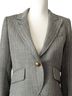 Smythe 100% Wool Houndstooth Black Gold Blazer Size 8 - photo 5
