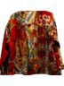 Chico's 100% Polyester Print Orange Red Long Sleeve T-Shirt Size XL - photo 2