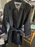 Ellen Tracy Black Trenchcoat Size L - photo 4