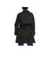 Ellen Tracy Black Trenchcoat Size L - photo 2
