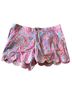 Lilly Pulitzer 100% Cotton Print Pink Blue Shorts Size 8 - photo 1
