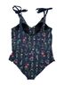 Summersalt Floral Blue Green Pink One Piece Swimsuit Size 22 - photo 2