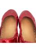 Tieks 100% Patent Leather Red Flats Size 6 - photo 5