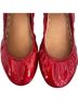 Tieks 100% Patent Leather Red Flats Size 6 - photo 2