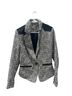 Free People Houndstooth Black White Blazer Size XS - photo 1