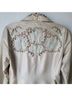 Biya 100% Silk Tan Jacket Size M - photo 10