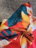 Tropic Sun Tropical Multi Color Red Yellow Short Sleeve Blouse Size L - photo 5