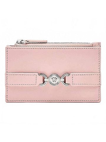 Versace Women's Leather Zipper Card Holder Slim Wallet (view 1)