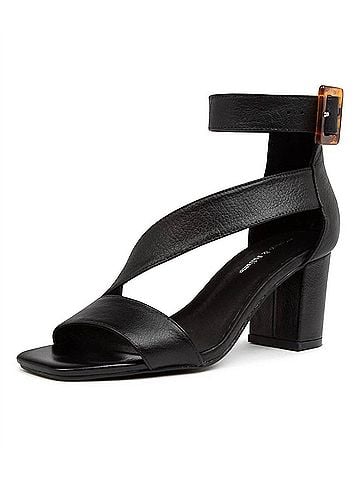 Django & Juliette Women's Pera Leather Heeled Sandals (view 2)