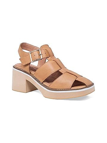 Django & Juliette Women's Jear Leather Platform Sandals (view 1)