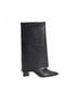 Bianco Black Women's Maralyn Foldover Boots Size EU 37 - photo 1