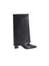 Bianco Black Women's Maralyn Foldover Boots Size EU 41 - photo 1