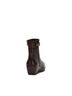 Andrea Brown Women's Wedge Leather Booties Size 6 - photo 4