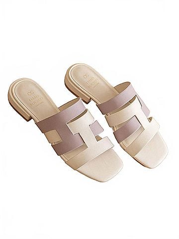 Oasis Society Women's Parker Architectural Flat Summer Sandal (view 2)