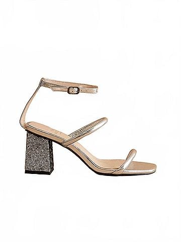 Oasis Society Women's Giza Glittery Architectural Block Sandals (view 1)