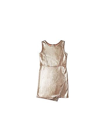 Mia Girl's Foiled Asymmetrical Dress (view 1)