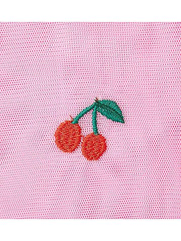 Stella McCartney Girl's Sleeveless Tulle Dress With Cherry Embroidery (view 2)