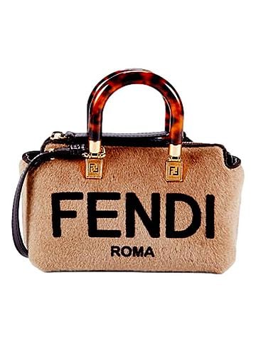 Fendi Women's Roma By The Way Lamb Fur Mini Crossbody Bag (view 1)