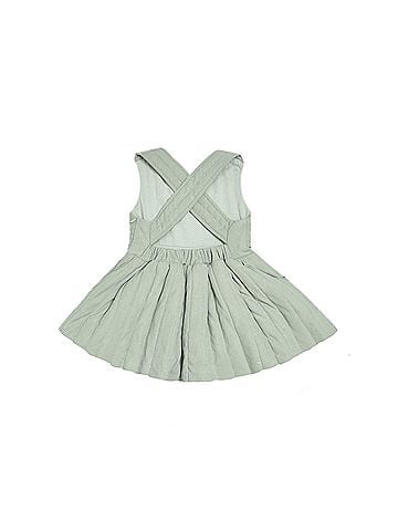 Omamimini Quilted Poplin Pinafore Dress (view 2)