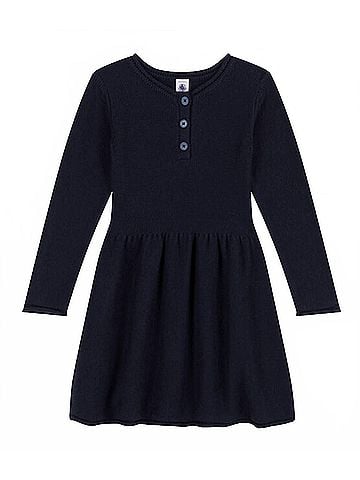 Petit Bateau Longsleeve Knitted Dress (view 1)