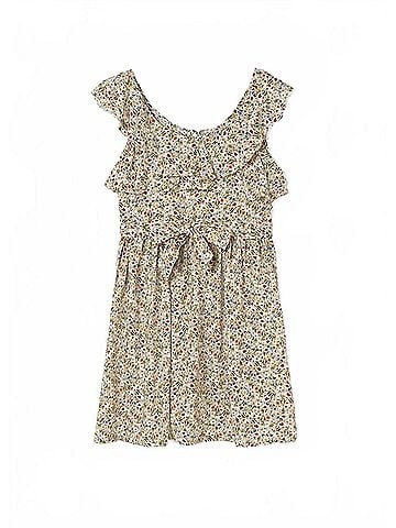 Mayoral Girls Floral Ruffle Dress (view 1)