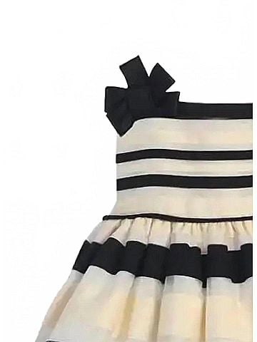 Sweet Kids Girl's Baby Striped Organza Dress (view 2)