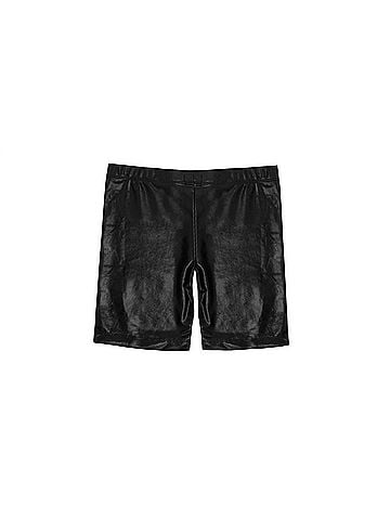 Mia Leatherette Bike Shorts (view 2)