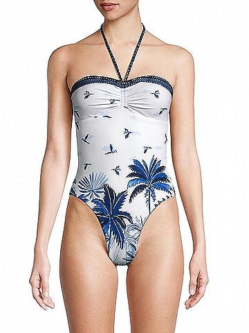 FARM Rio Women's Dream Sky Halter One-Piece Swimsuit (view 2)