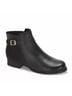 Andrea Black Women's Low Heel Booties Size 6 - photo 1