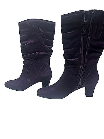 Easy Street faux velvet like boota Ankle Boots (view 1)