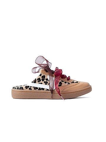 Azalea Women's Slip On Double Laces Open Back Sneakers (view 1)