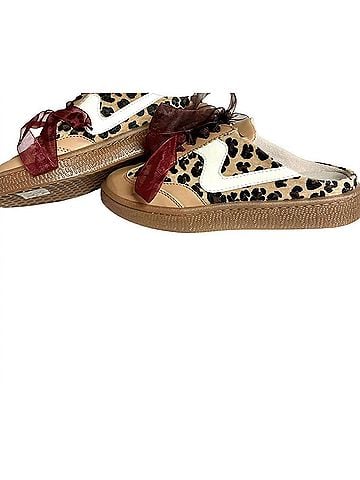 Azalea Women's Slip On Double Laces Open Back Sneakers (view 2)