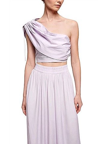 S/W/F Roman Top in Lila (view 2)