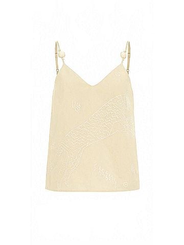 Anna Cate Reece Tank Top in Neutral (view 1)