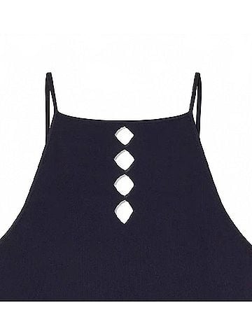 sita murt Women's Openwork Knit Cami in Navy (view 2)